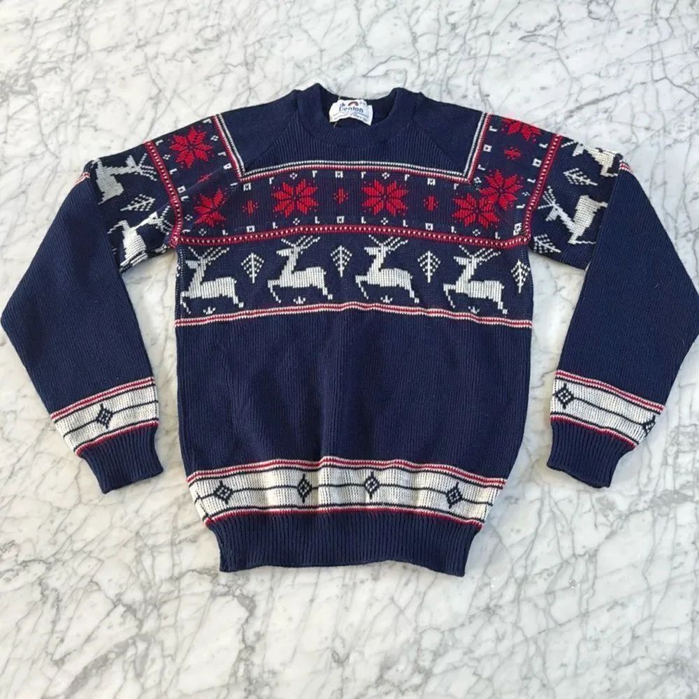 VTG Dr. Denton holiday sweater size 12/14